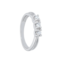 Anello Babila Milano Donna Bacia_Mi in Oro bianco Diamante 0.22 Ct 247998 - 247998
